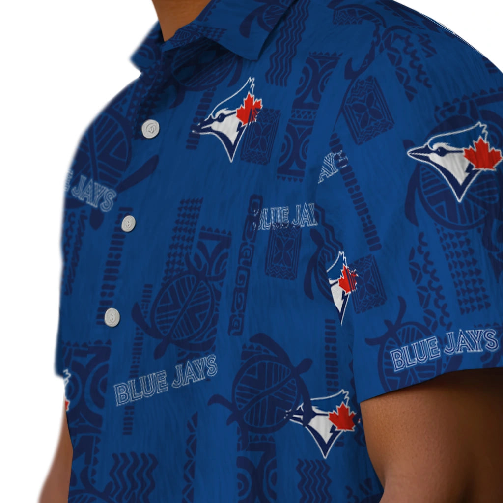 Toronto Blue Jays Hawaiian Shirt - Turtle Lines | Moonbestprint