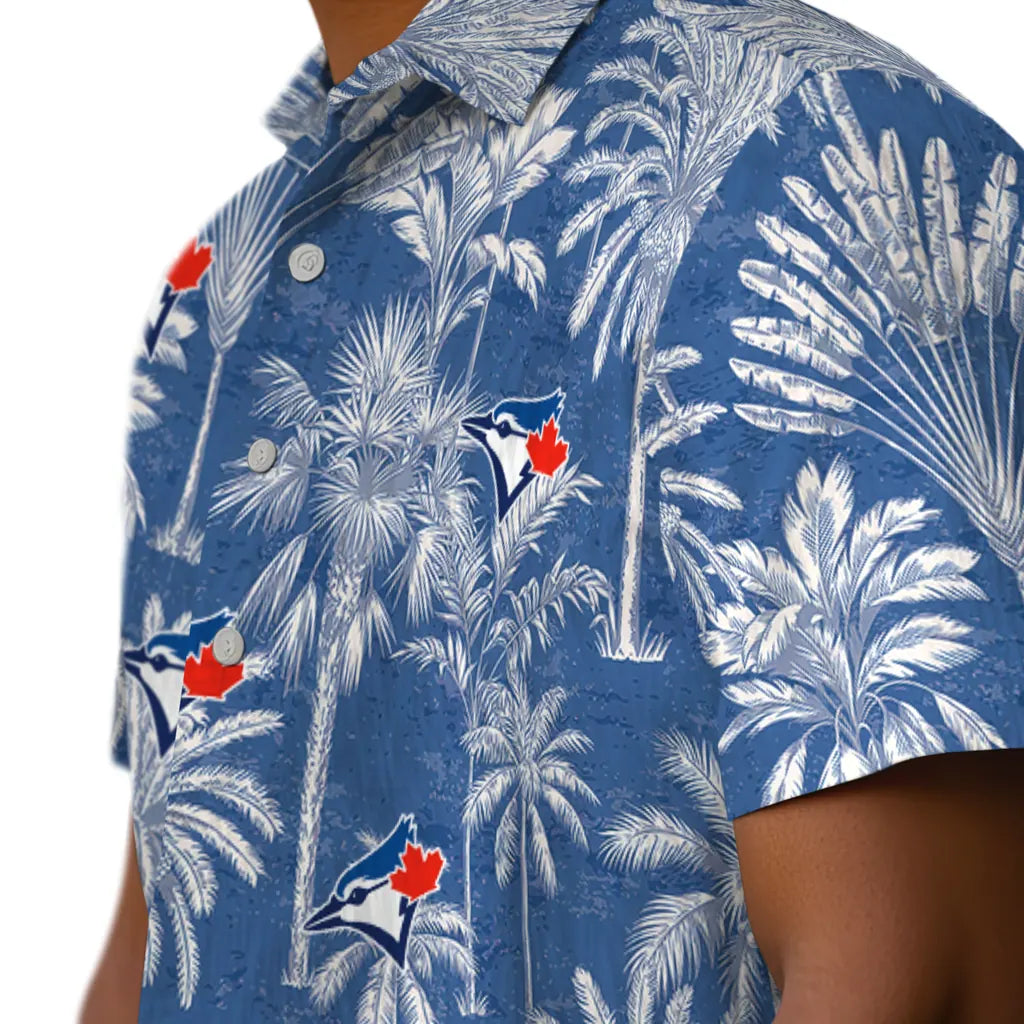 Toronto Blue Jays Hawaiian Shirt - Vintage Palm Tree | Moonbestprint