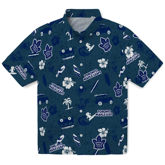 Toronto Maple Leafs Hawaiian Shirt - Beach Vibe | Moonbestprint