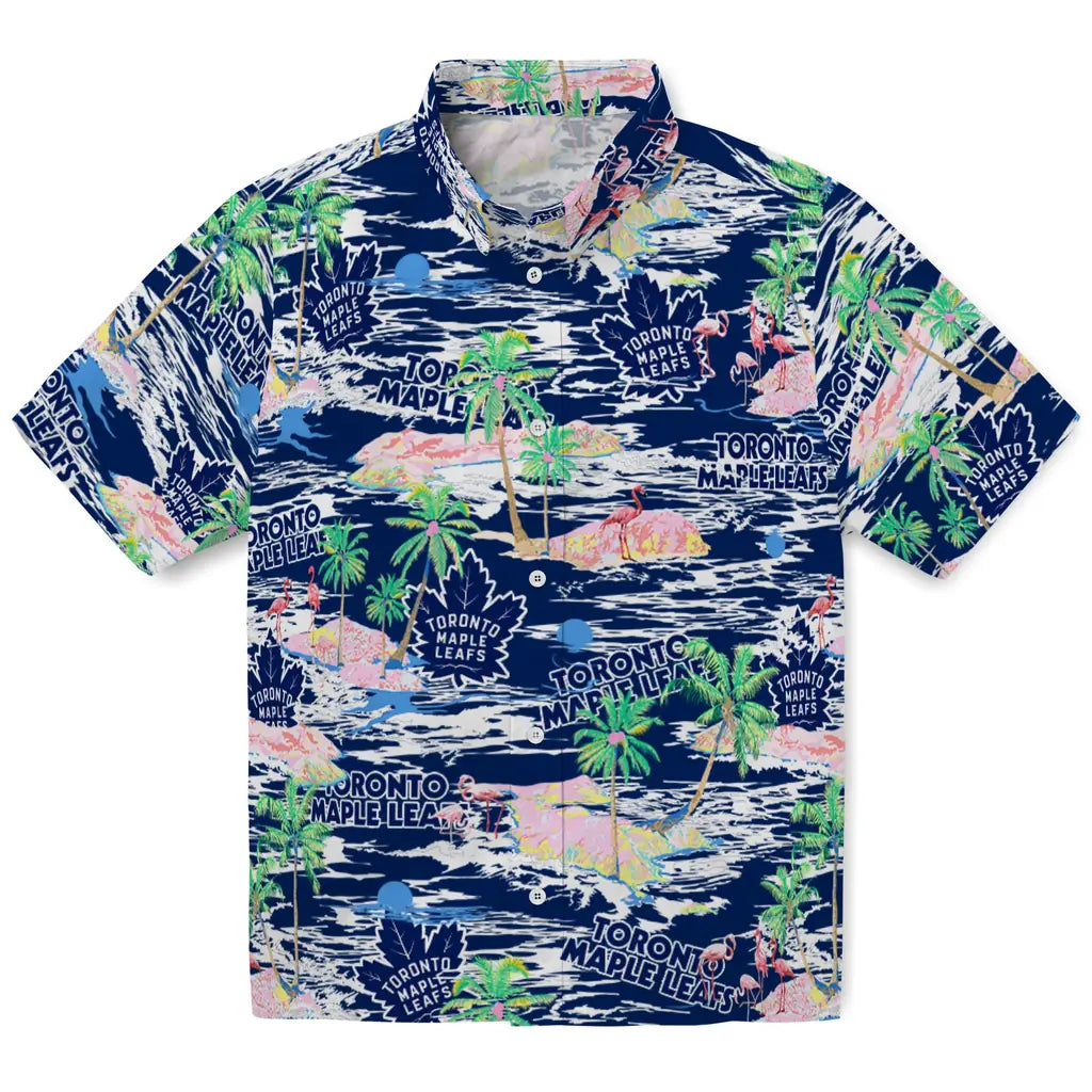 Toronto Maple Leafs Flamingo Retreat 2026 Hawaiian Shirt – Moonbestprint