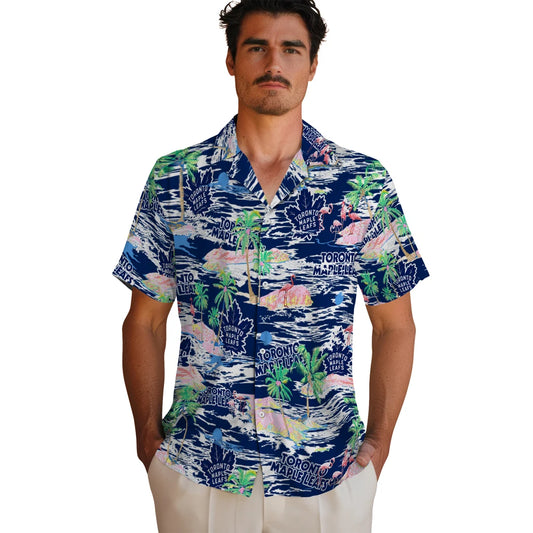 Toronto Maple Leafs Flamingo Retreat 2026 Hawaiian Shirt – Moonbestprint