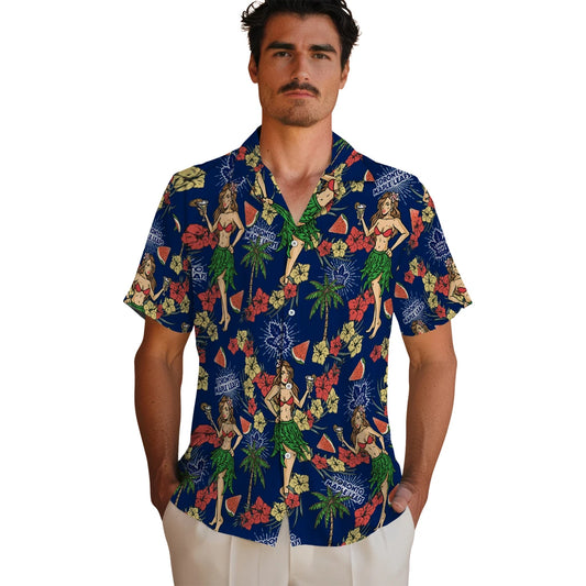 Toronto Maple Leafs Hawaiian Shirt - Hawaiian Girls Design | Moonbestprint