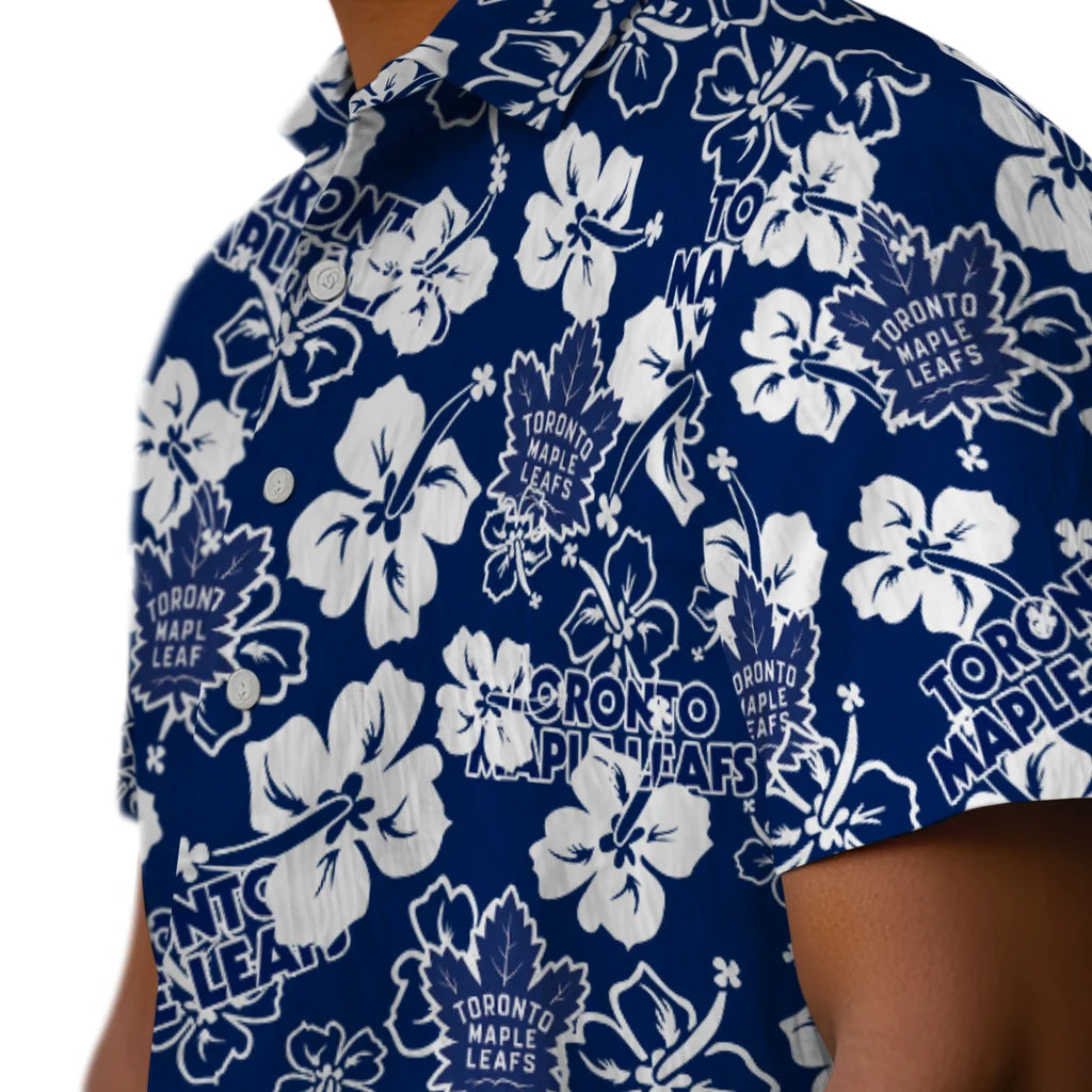 Toronto Maple Leafs Hibiscus Bloom Hawaiian Shirt – Moonbestprint