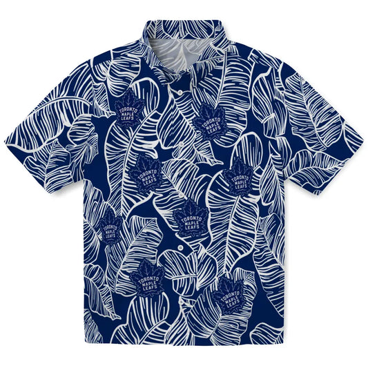 Toronto Maple Leafs Hawaiian Shirt - Leaf Outline | Moonbestprint