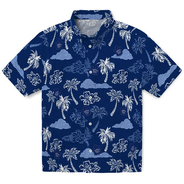 Toronto Maple Leafs Hawaiian Shirt - Palm And Clouds | Moonbestprint