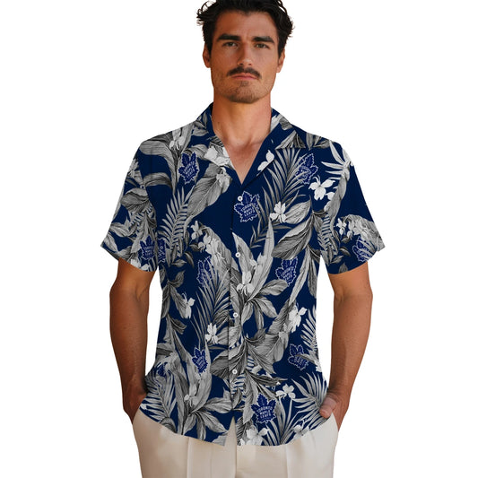 Toronto Maple Leafs Hawaiian Shirt - Palm Leaves | Moonbestprint