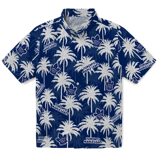 Toronto Maple Leafs Hawaiian Shirt - Palm Tree Motif | Moonbestprint