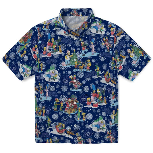 Toronto Maple Leafs Hawaiian Shirt - Simpsons Christmas | Moonbestprint