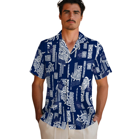 Toronto Maple Leafs Hawaiian Shirt - Turtle Lines | Moonbestprint