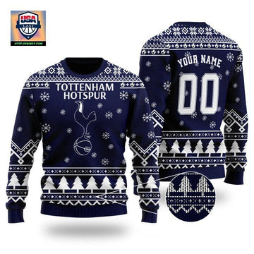 Tottenham Hotspur Custom Name Ugly Christmas Wool Sweater ? Usalast
