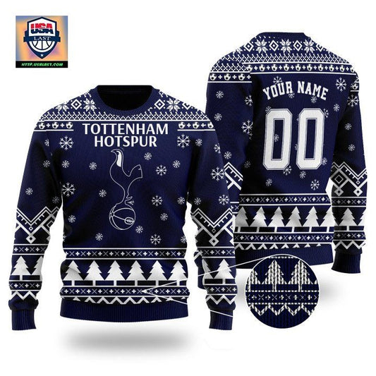 Tottenham Hotspur Custom Name Ugly Christmas Wool Sweater ? Usalast