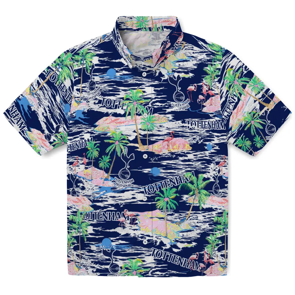 Tottenham Hotspur Flamingo Retreat 2026 Hawaiian Shirt – Moonbestprint