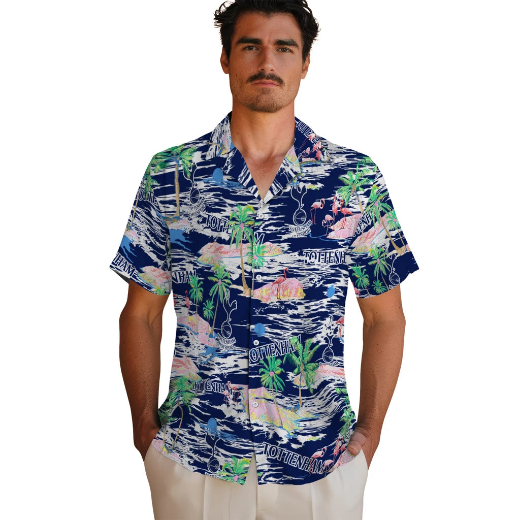 Tottenham Hotspur Flamingo Retreat 2026 Hawaiian Shirt – Moonbestprint