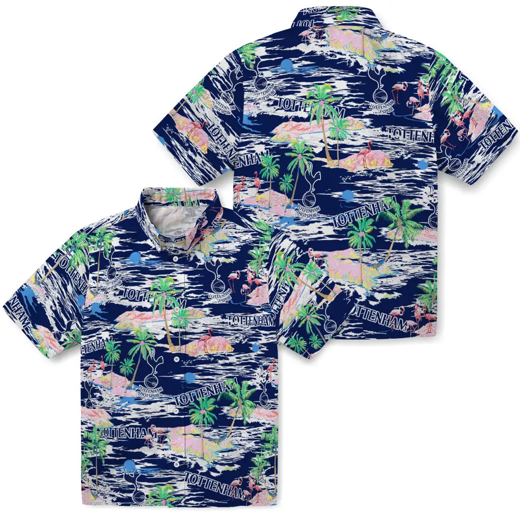 Tottenham Hotspur Flamingo Retreat 2026 Hawaiian Shirt – Moonbestprint