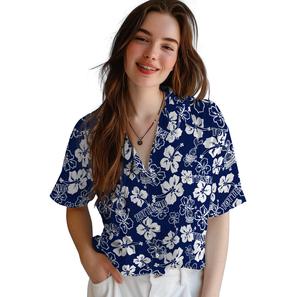 Tottenham Hotspur Hibiscus Bloom Hawaiian Shirt – Moonbestprint