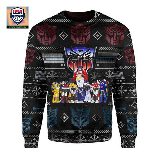 Transformers Robot Movies Ugly Christmas Sweater ? Usalast