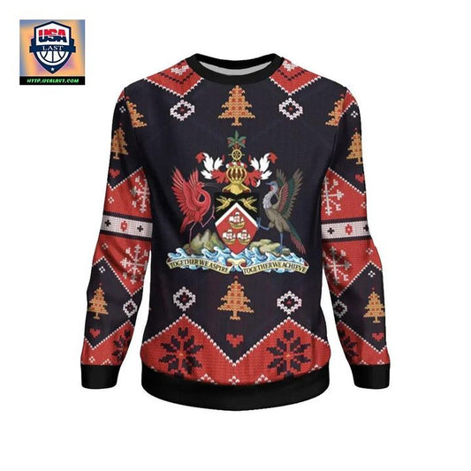 Trinidad Tobago Christmas Sweater ? Santa Claus Ho Ho Ho ? Bn1810 ? Usalast