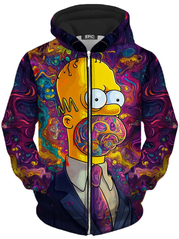 Trippin On The Job Unisex Zip-Up Hoodie -Moonbestprint