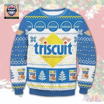 Triscuit Snack Crackers Ugly Christmas Sweater 2022 ? Usalast