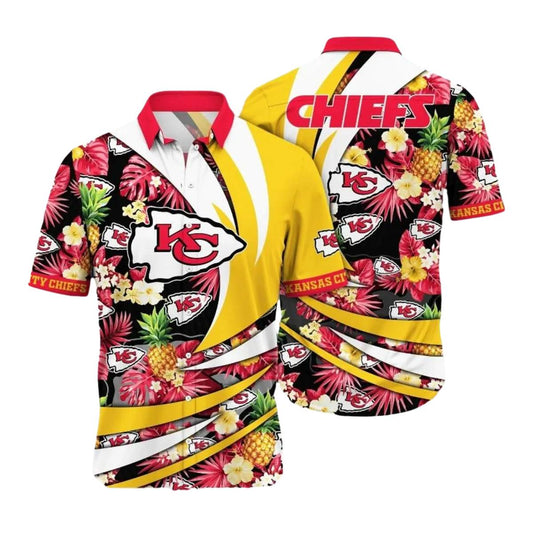 Kansas City Chiefs Tropical Fruit Hawaiian Shirt Unisex Graphic Tee - Moonbestprint