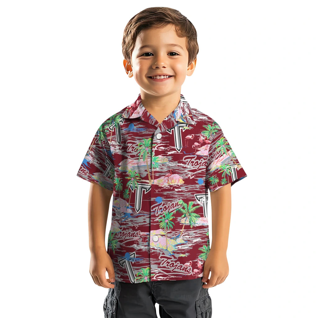Troy Trojans Flamingo Retreat 2026 Hawaiian Shirt – Moonbestprint