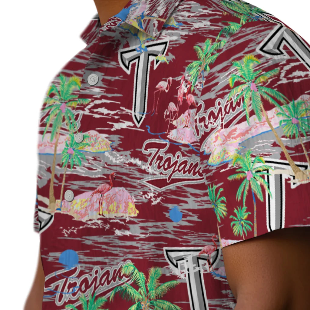 Troy Trojans Flamingo Retreat 2026 Hawaiian Shirt – Moonbestprint