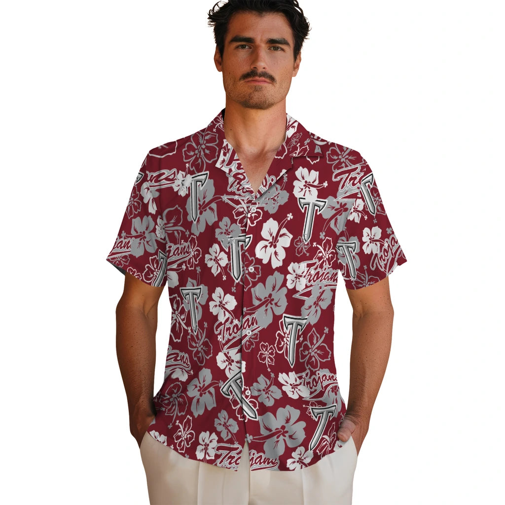 Troy Trojans Hibiscus Bloom Hawaiian Shirt – Moonbestprint