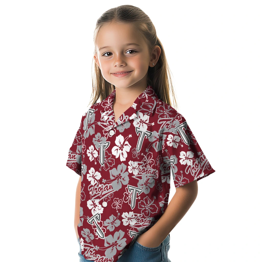 Troy Trojans Hibiscus Bloom Hawaiian Shirt – Moonbestprint