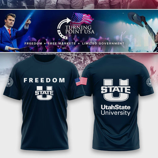 Limited Edition Utah Utes State University x Turning Point USA T-Shirt | XH57 Moonbestprint
