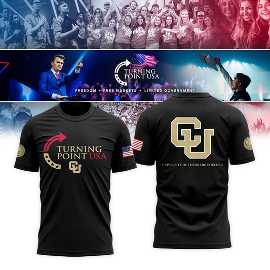 University of Colorado Boulder x Turning Point USA 2025 Tshirt | BZ82 Moonbestprint