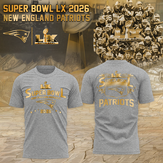 Patriots 2026 Super Bowl LX Tshirt - Limited Editions | SQ59 Moonbestprint