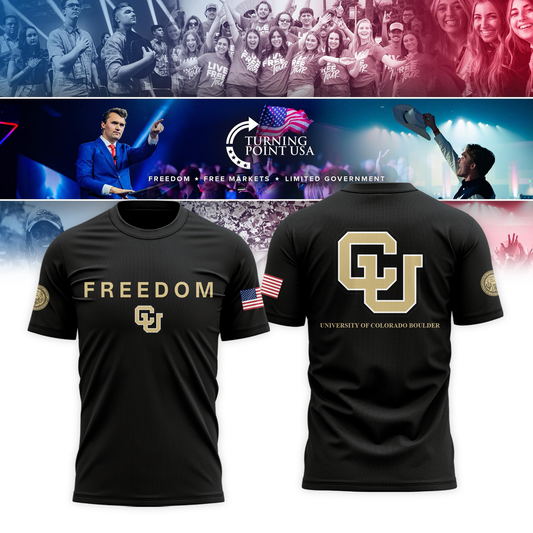 University of Colorado Boulder x Turning Point USA 2025 Tshirt | QK47 Moonbestprint