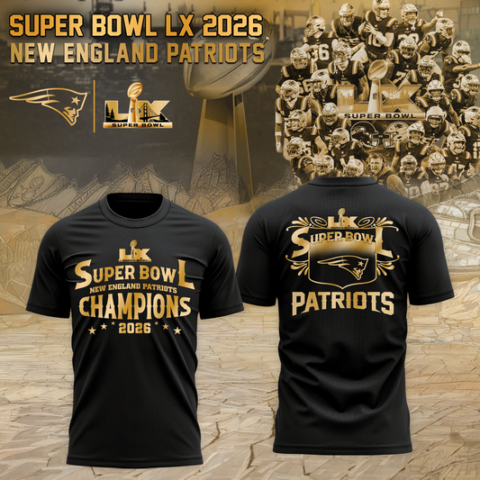 Patriots 2026 Super Bowl LX TShirt - Limited Editions | DL91 Moonbestprint