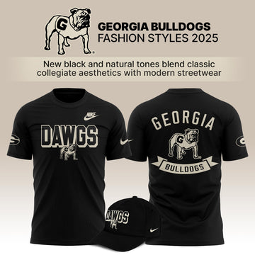 Georgia Bulldogs Bold Fashion 2025 Limited Edition TShirt - Black | NG15 Moonbestprint