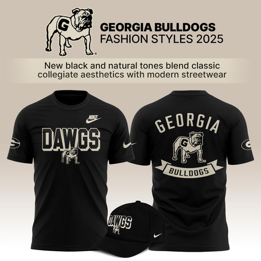 Georgia Bulldogs Bold Fashion 2025 Limited Edition TShirt - Black | NG15 Moonbestprint