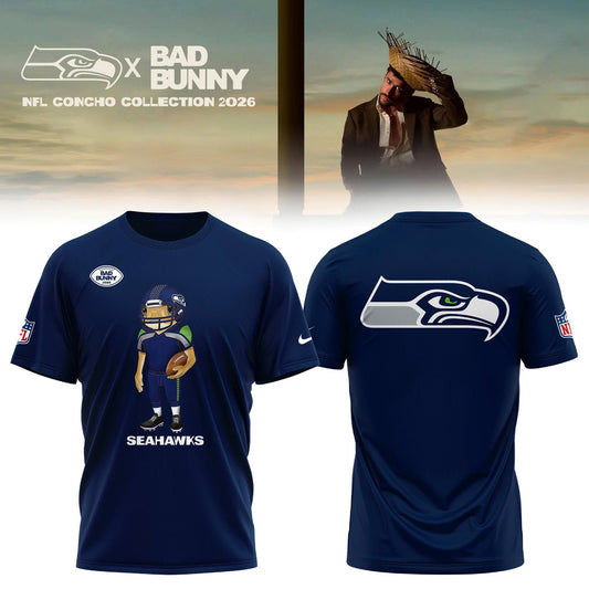 Seattle Seahawks x Bad Bunny 2026 Special Edition T-shirt | JD56 Moonbestprint