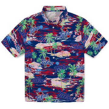 Tulsa Golden Hurricane Flamingo Retreat 2026 Hawaiian Shirt – Moonbestprint