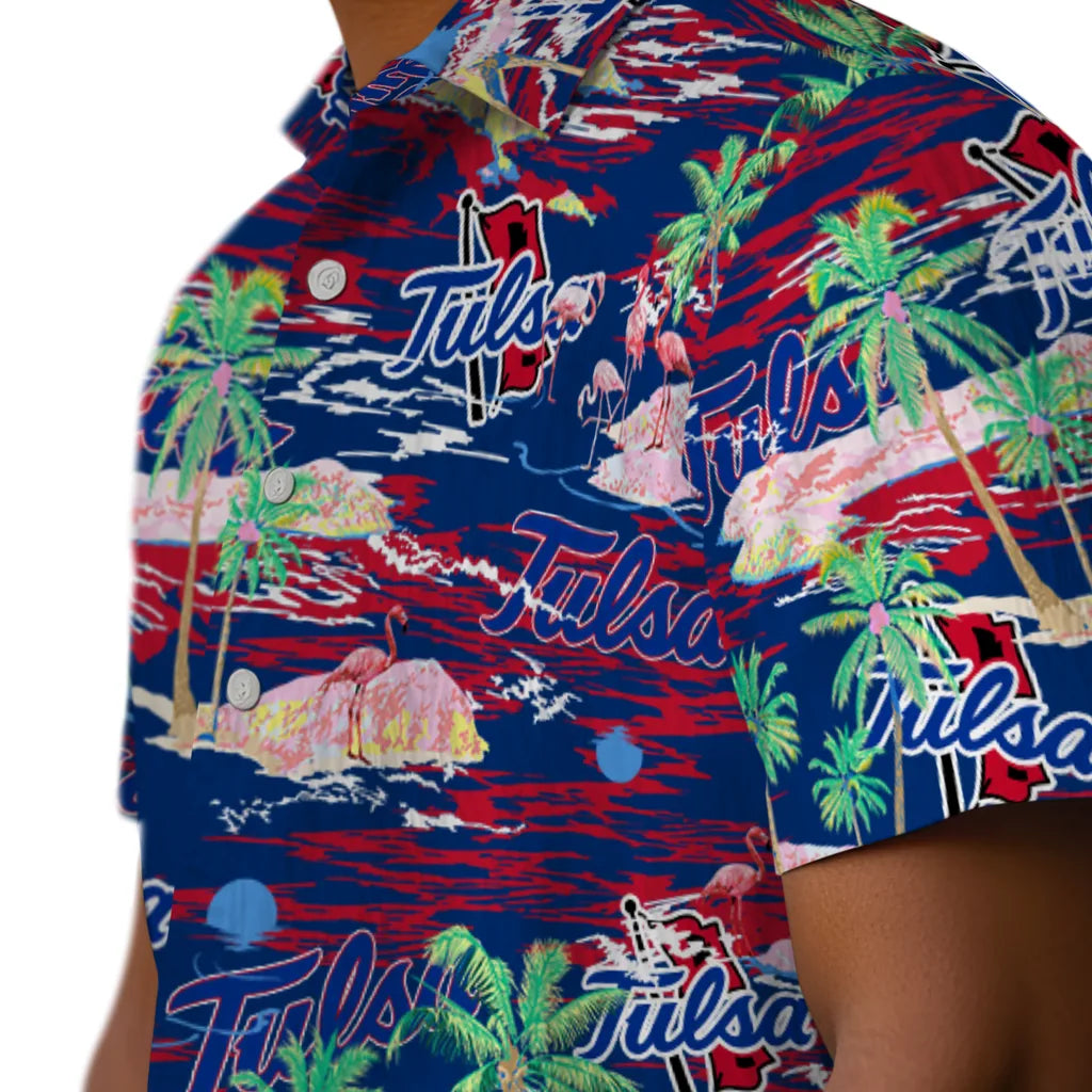 Tulsa Golden Hurricane Flamingo Retreat 2026 Hawaiian Shirt – Moonbestprint