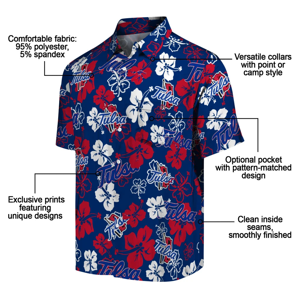 Tulsa Golden Hurricane Hibiscus Bloom Hawaiian Shirt – Moonbestprint