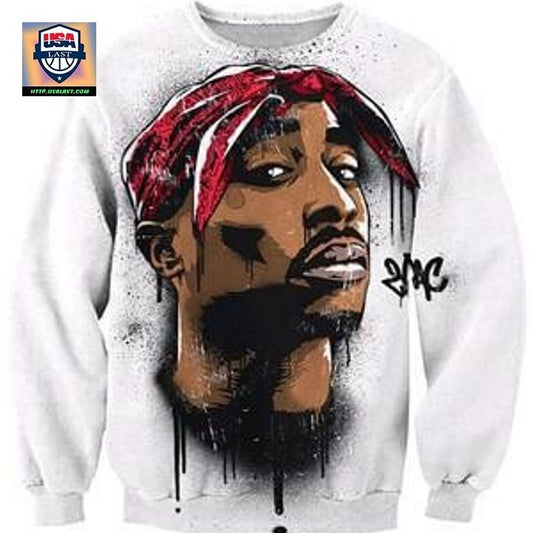 Tupac Shakur Graffiti Sweater Sh3335 ? Usalast