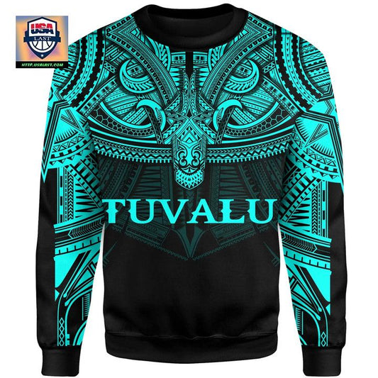 Tuvalu Blue Sweater Polynesian A15 ? Usalast