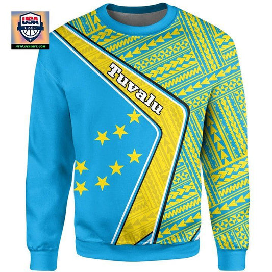 Tuvalu Sweater ? Polynesian Coat Of Arms A224 ? Usalast