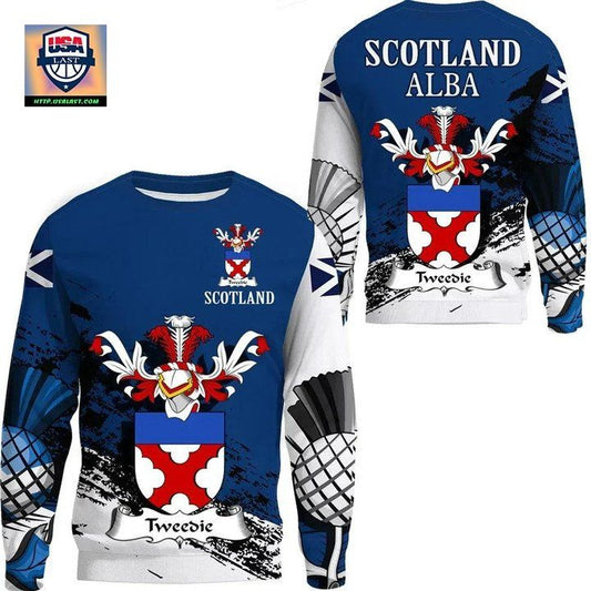 Tweedie Scottish Family Crest Scotland Special Sweater A7 ? Usalast