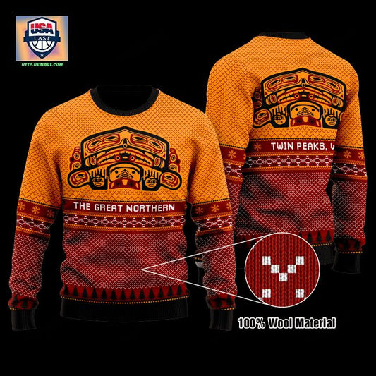 Twin Peaks The Great Northern Hotel Holiday Christmas Sweater ? Usalast