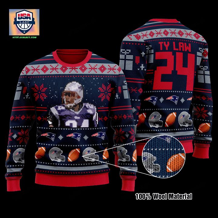 Ty Law 24 New England Patriots Nfl Christmas Sweater ? Usalast