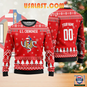 U.S. Cremonese Personalized Ugly Christmas Sweater Red Version ? Usalast
