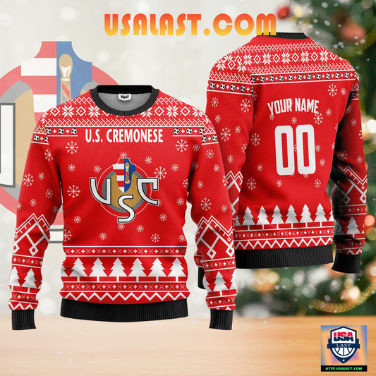 U.S. Cremonese Personalized Ugly Christmas Sweater Red Version ? Usalast