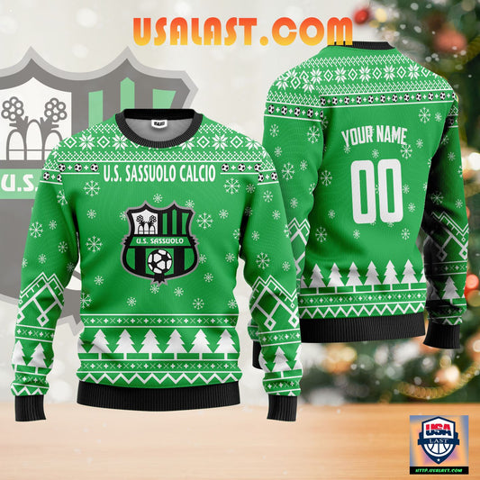 U.S. Sassuolo Calcio Personalized Ugly Christmas Sweater Green Version ? Usalast