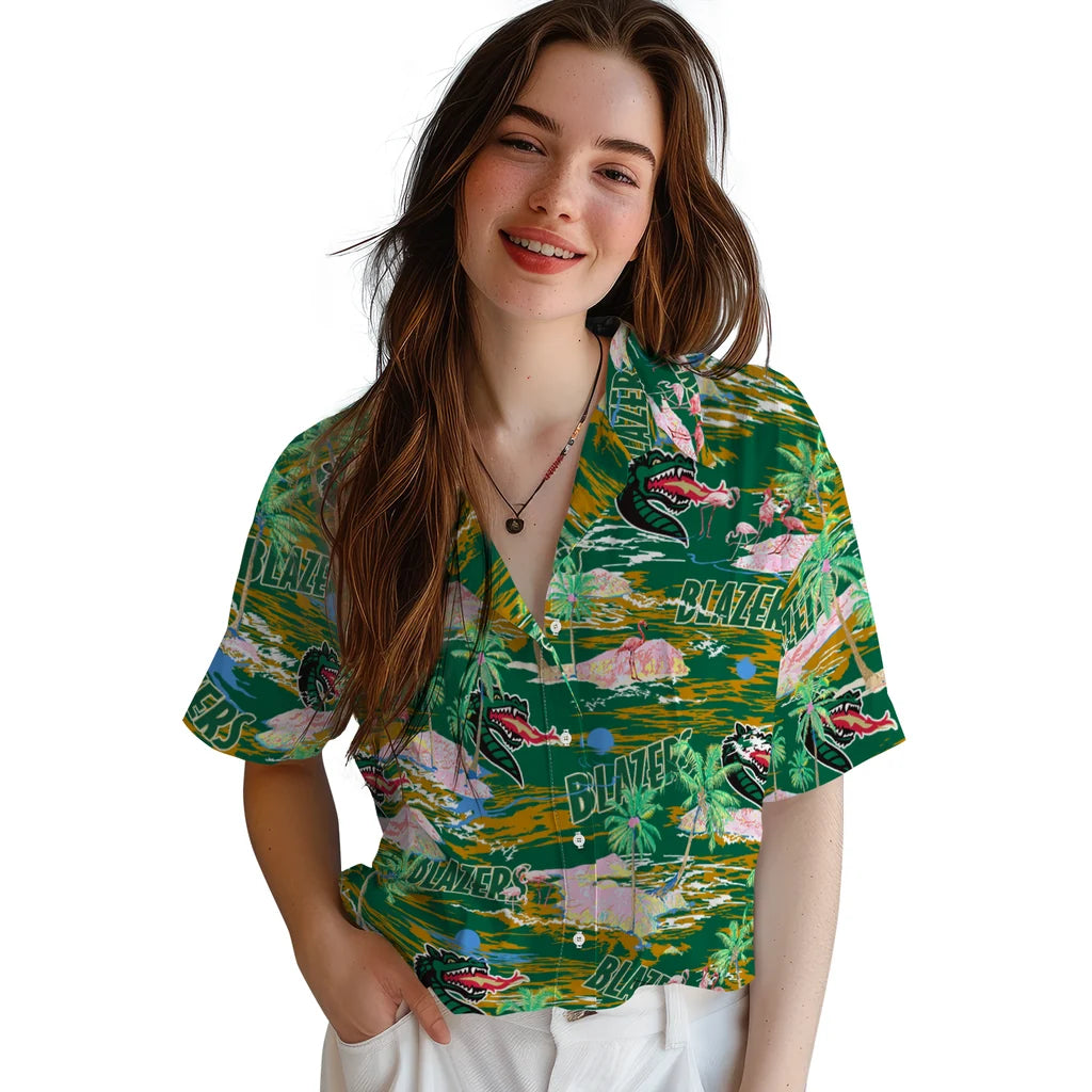 UAB Blazers Flamingo Retreat 2026 Hawaiian Shirt – Moonbestprint