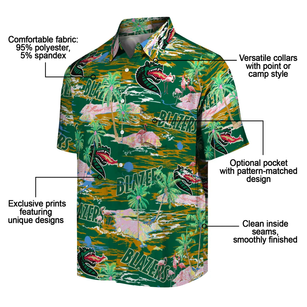 UAB Blazers Flamingo Retreat 2026 Hawaiian Shirt – Moonbestprint